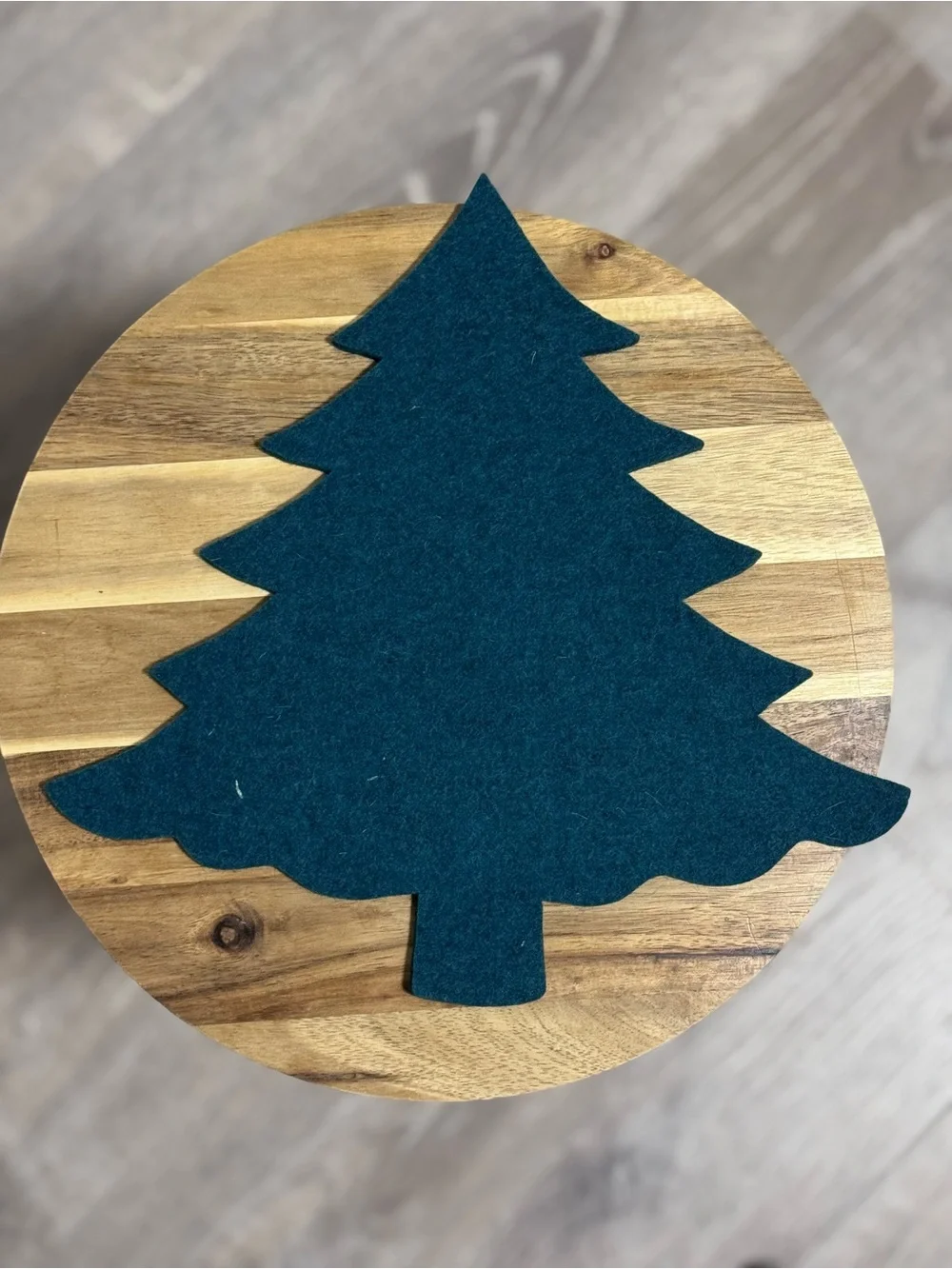 NEW Graf Lantz Merino Wool Tree Trivet Kombu Green